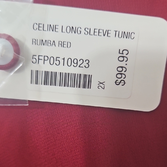 Soft Surroundings With Shear Button Sleeves Tunic - Rose Layering - Picture 3 of 11